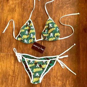 💚💛👙 Oakland Athletics Bikini 👙💛💚 NWT